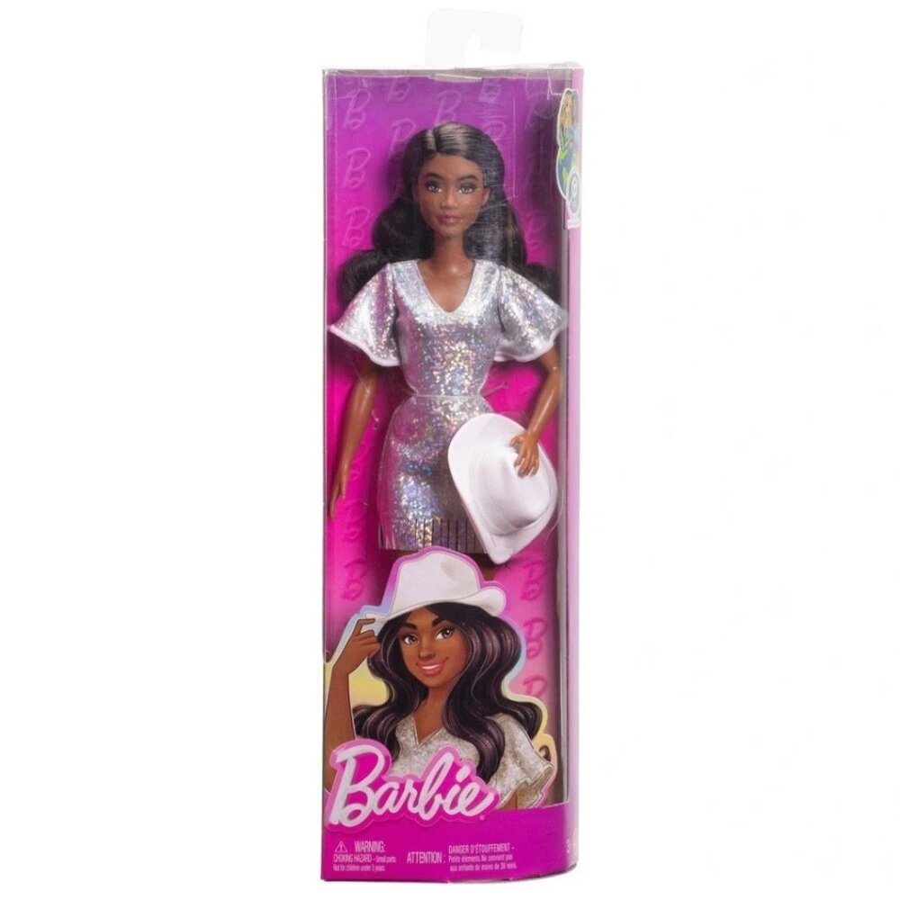 Barbie: Fashionistas Doll #239 - Sparkly Silver Fashion Doll by Mattel Toys